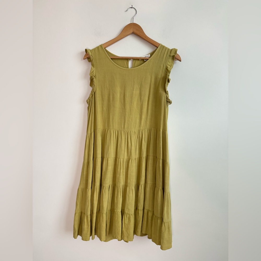 Ruffle Sleeveless Mini Dress